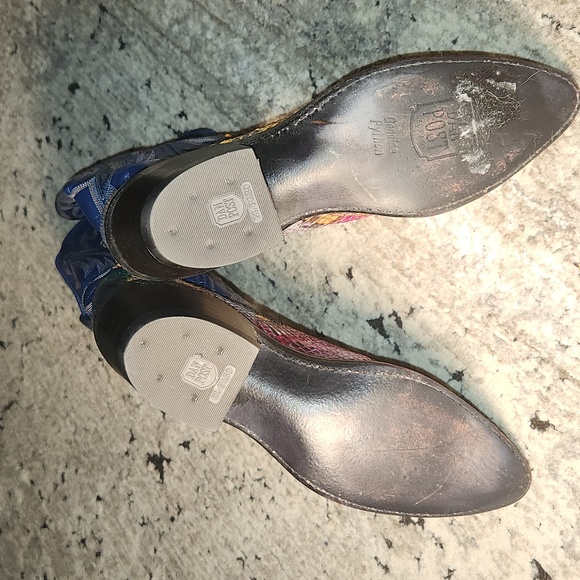 Vntg Dan Post Python boots sz.6 - Picture 6 of 9